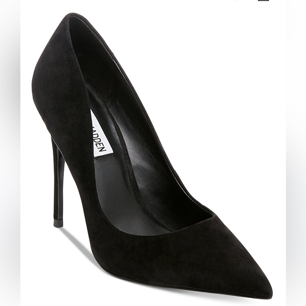 Black Suede Steve Madden Daisie Pumps